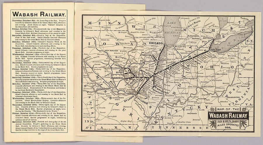 1887 Wabash Drawing By Timeless Geo Maps