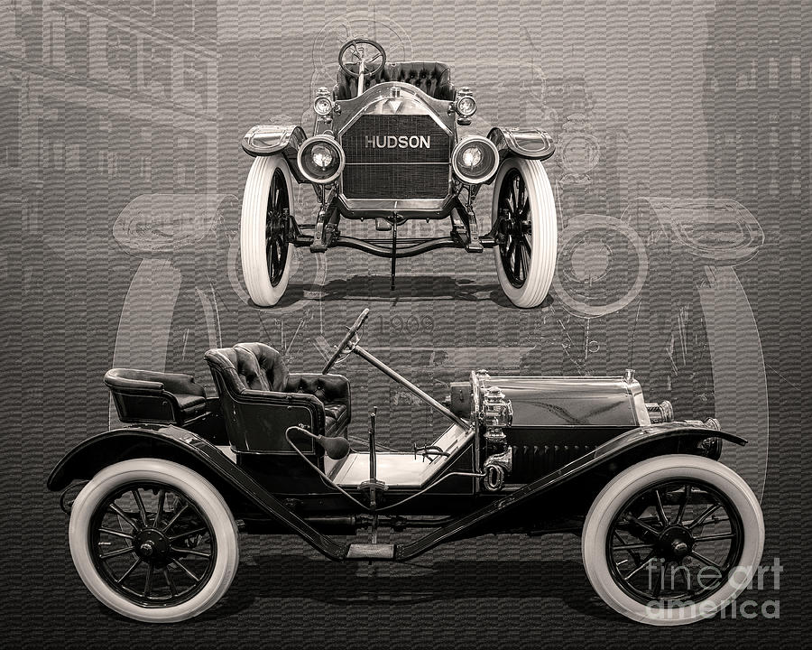 1909 Hudson Roadster Digital Art by Anthony Ellis