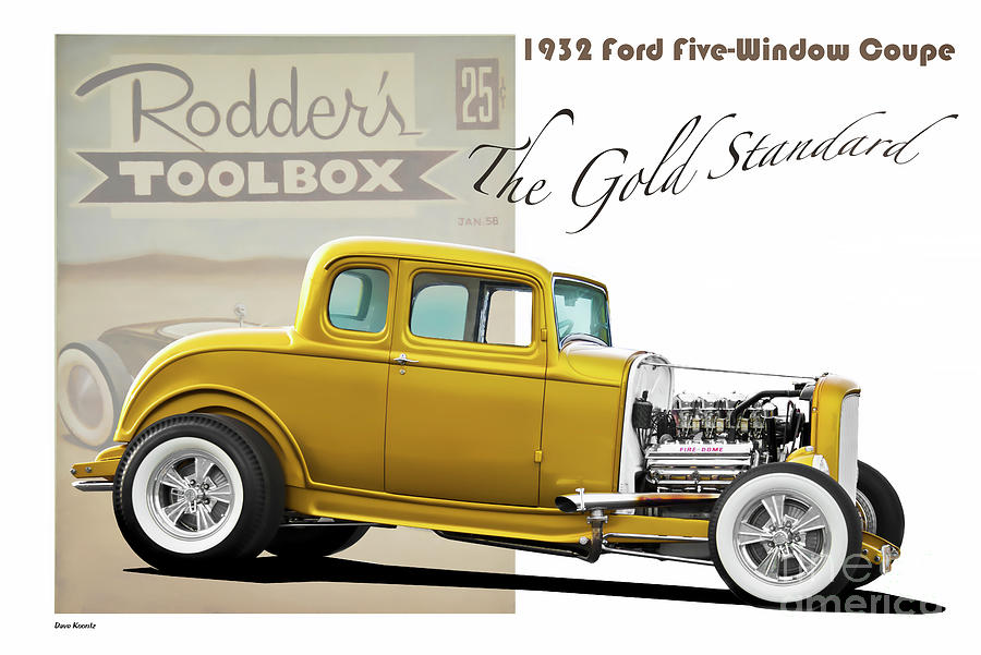 1932 Ford Gold Standard Coupe Photograph by Dave Koontz