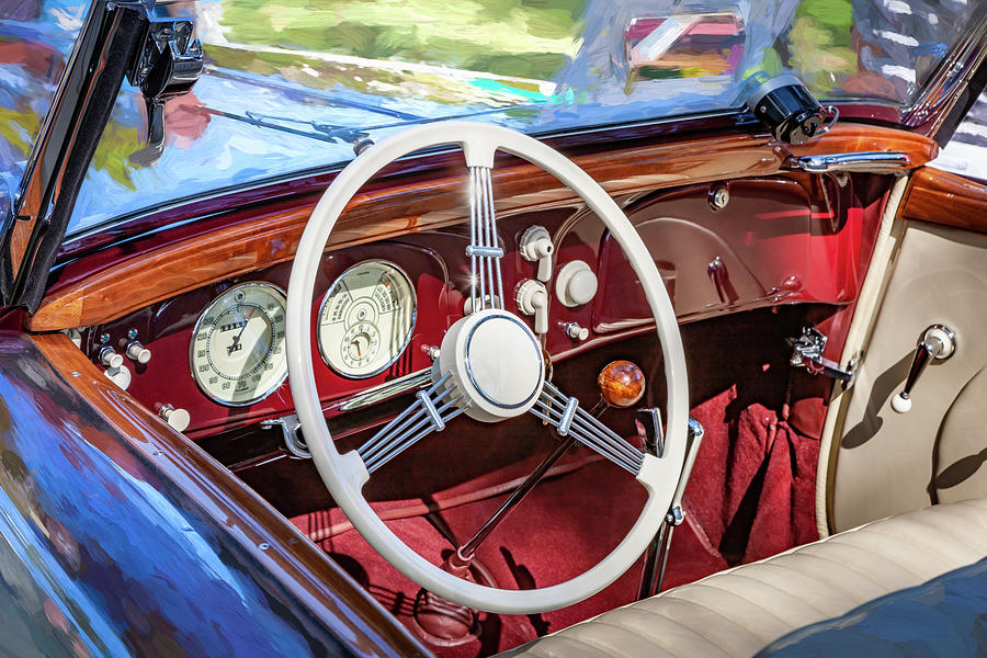1938 Steyr 220 Glaser Cabriolet X113 Photograph by Rich Franco
