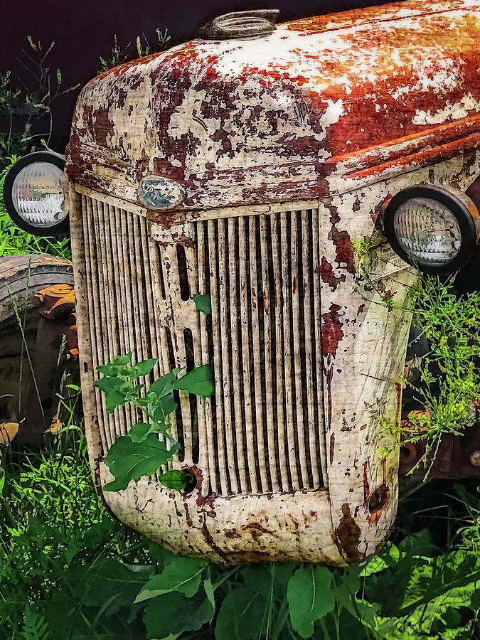 1940 Ford 9N Grill Detail - 40ford9ngrille072722 Photograph by Judy ...