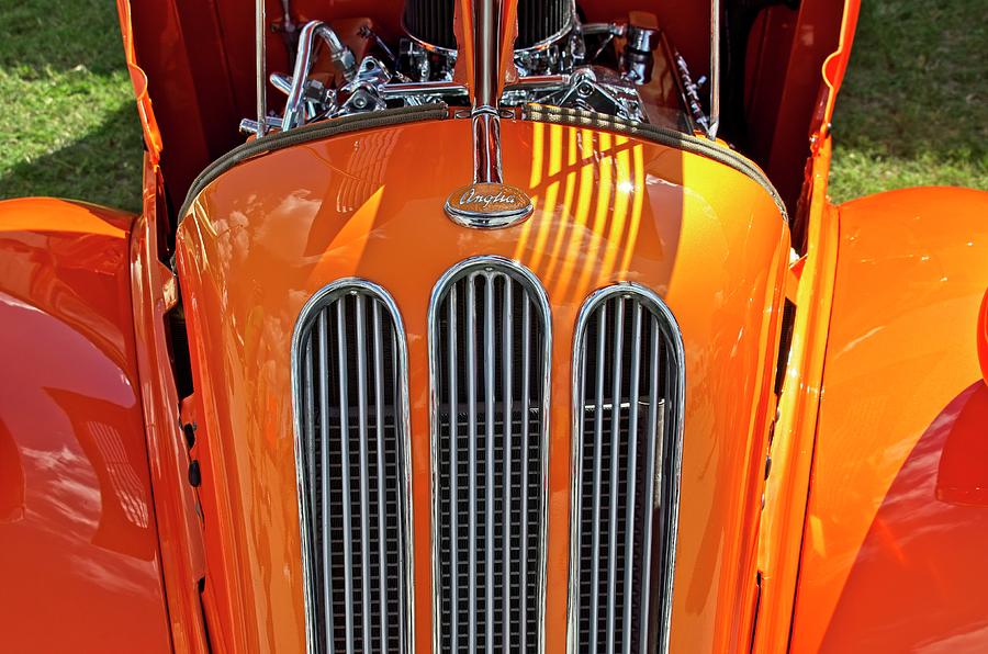 1948 Ford Anglia Grille and Engine Photograph by Carolyn Marshall