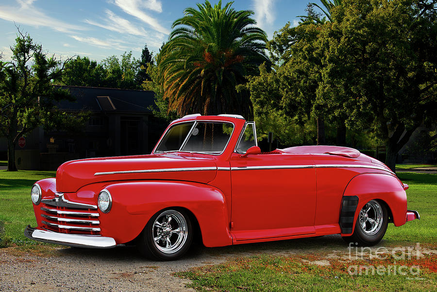 1948 Ford Super Deluxe Convertible Photograph by Dave Koontz