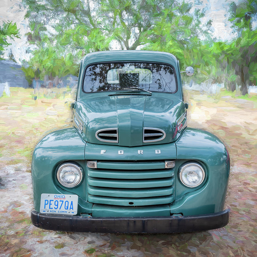  1949 Green Ford Pick Up Truck F1 X110 #1949 Photograph by Rich Franco