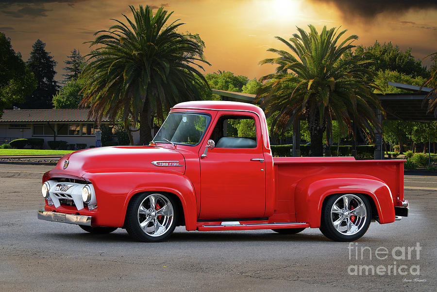 1954 Ford F100 Stepside Pickup Photograph by Dave Koontz