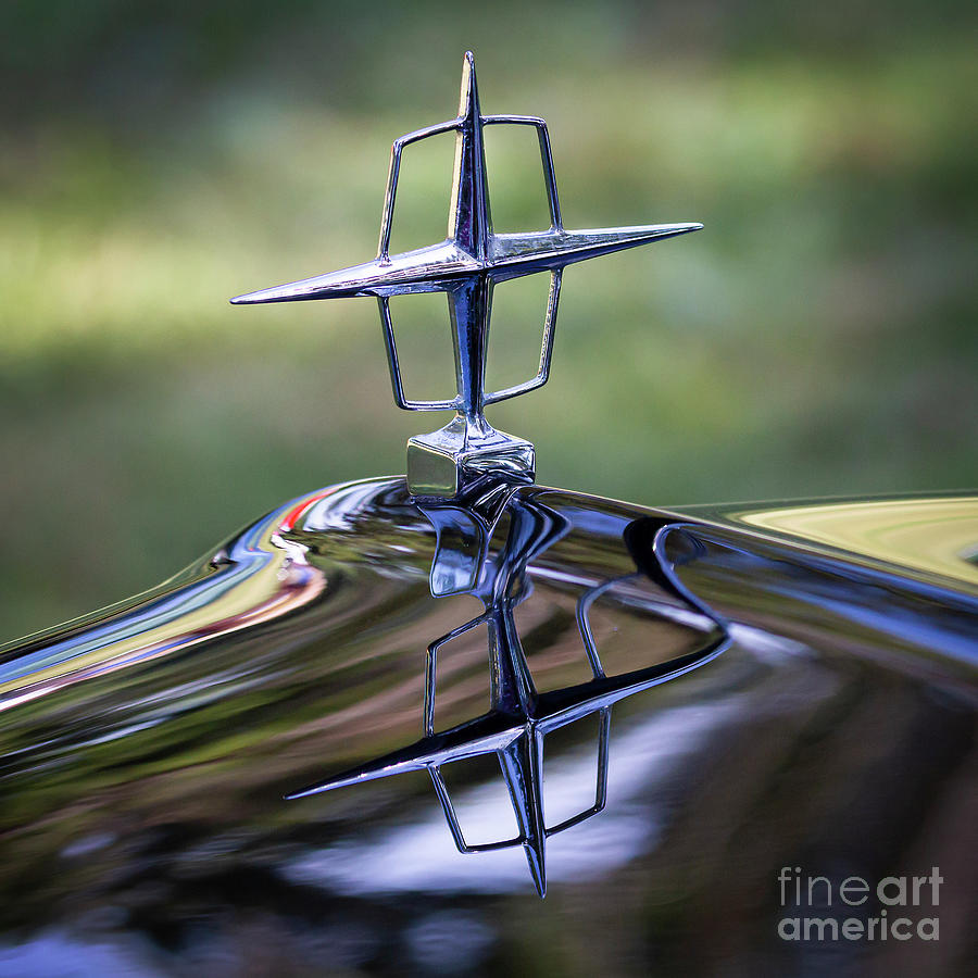 1956 Lincoln MK2 Hood Ornament Photograph by Dennis Hedberg