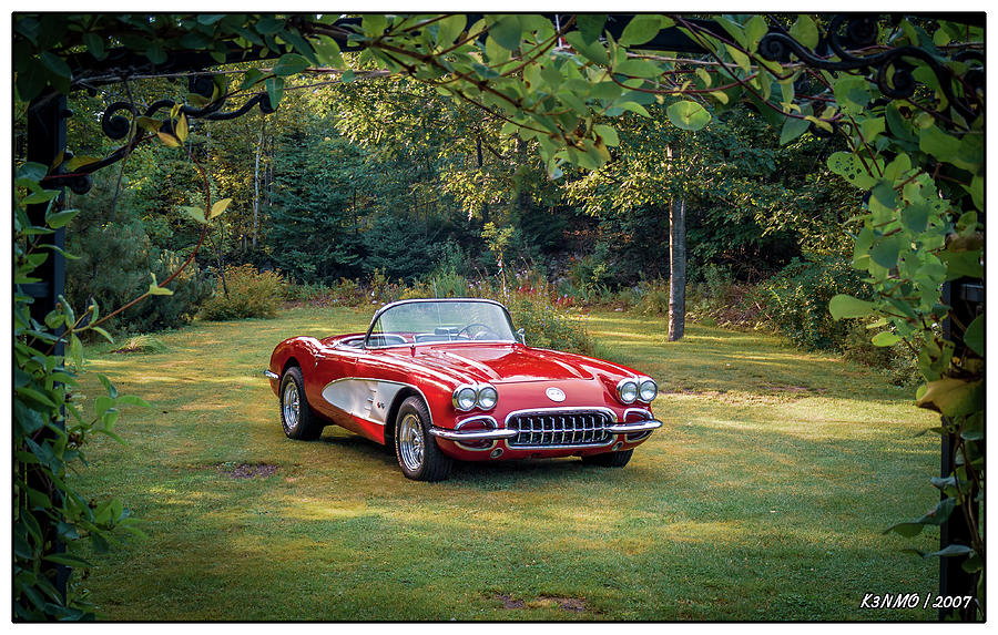 1960 Corvette Digital Art by Ken Morris