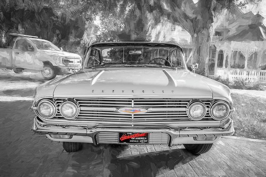 1960 White Chevrolet Impala Ss X112 Photograph By Rich Franco - Fine 