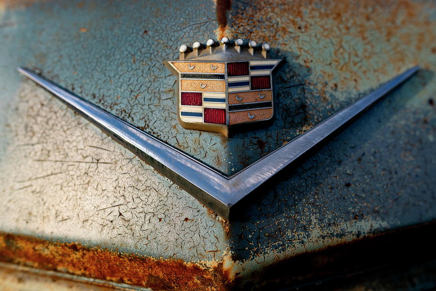 1964 Cadillac Hood Emblem Photograph by Art Whitton