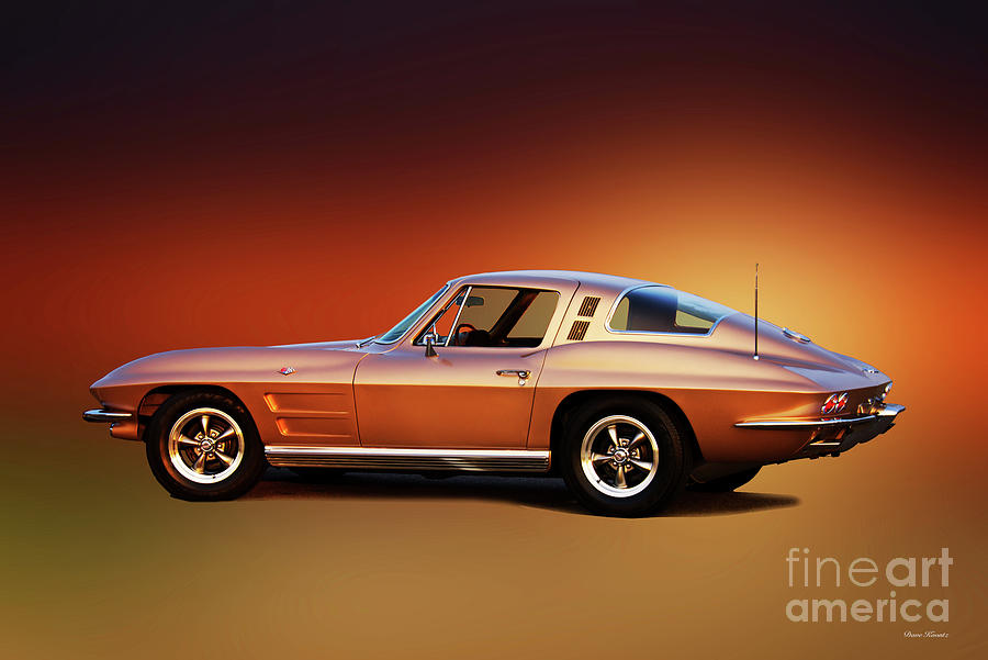 1964 Chevrolet Corvette Golden Stingray Photograph by Dave Koontz