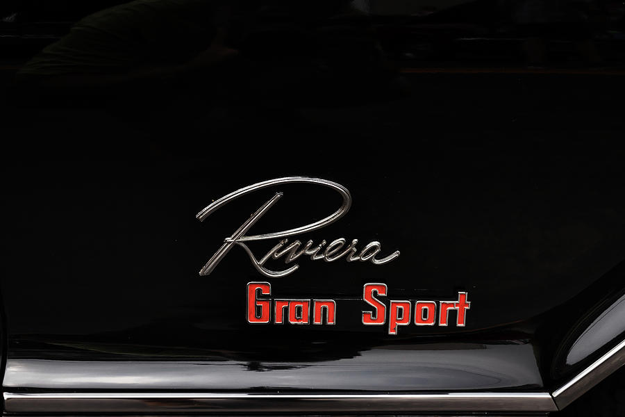 1965 Buick Riviera Gran Sport Fender Emblem Detail Photograph