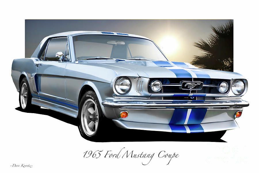 1965 Ford Mustang Spirited Pony Coupe Photograph by Dave Koontz
