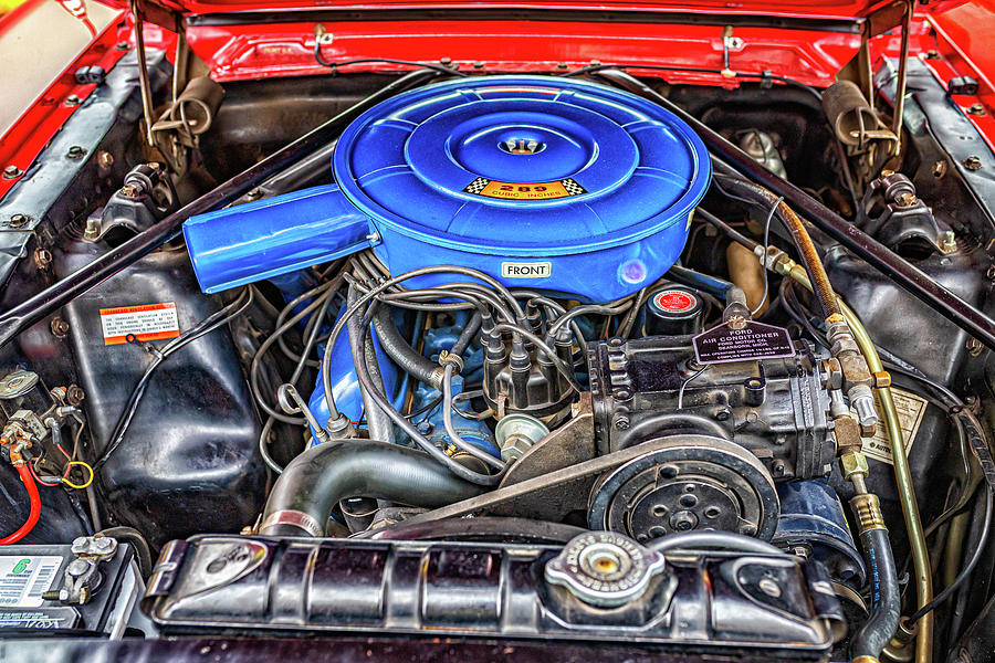 1966 Ford Mustang 289 Engine Compartment Detail Photograph by Gestalt ...