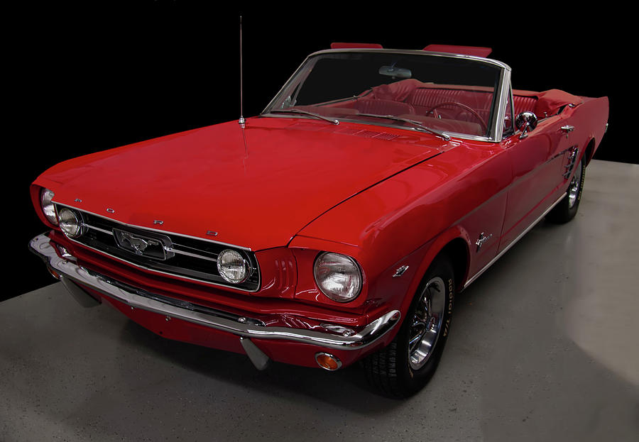 1966 Ford Mustang Convertible Photograph by Flees Photos