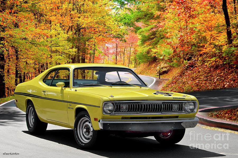 1967 Plymouth Duster 340 cid Photograph by Dave Koontz
