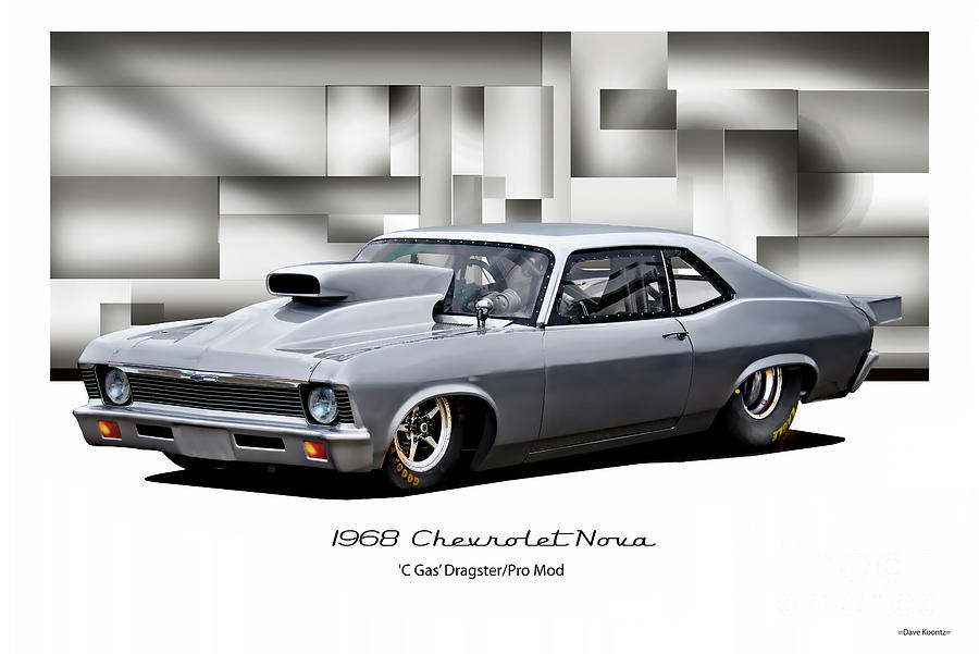 1968 Chevrolet Nova C Gas Dragster Photograph by Dave Koontz