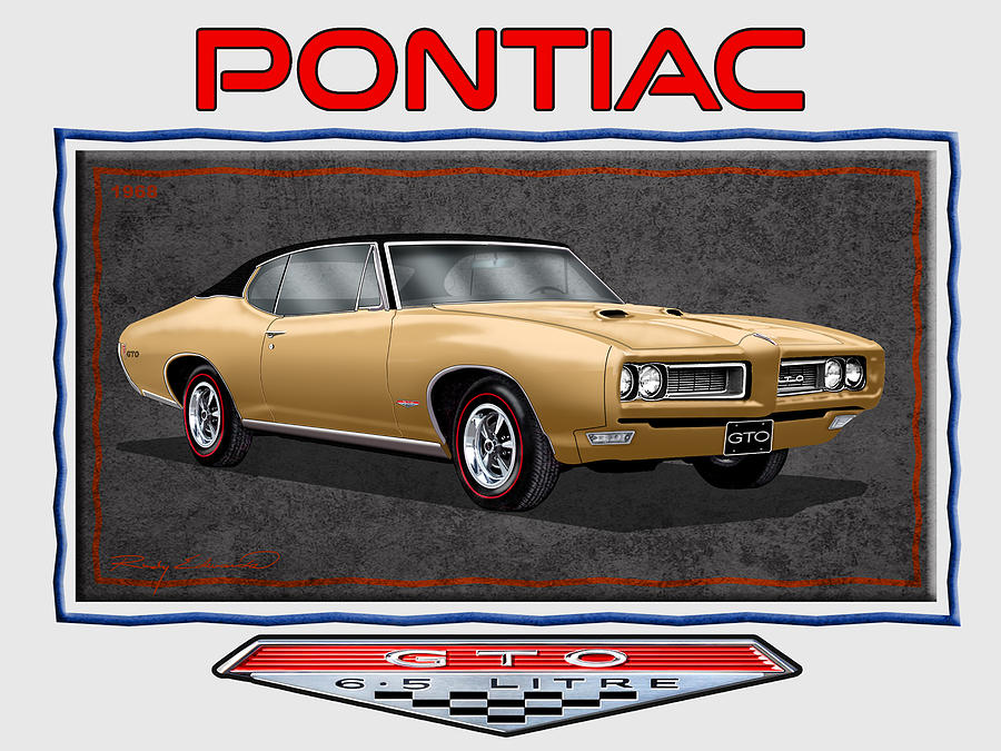 US Blechschild Pontiac GTO Las Vegas ca 40 x 31  cm