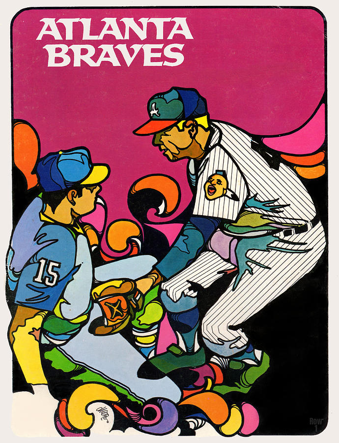 1969 Atlanta Braves Art Mixed Media by Row One Brand