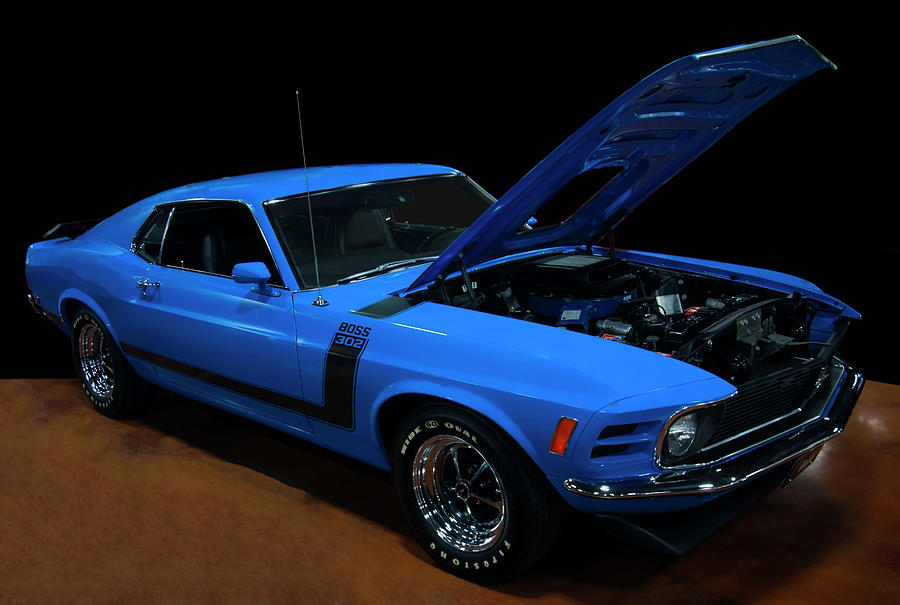 1970 Ford Mustang Boss 302  Photograph by Flees Photos