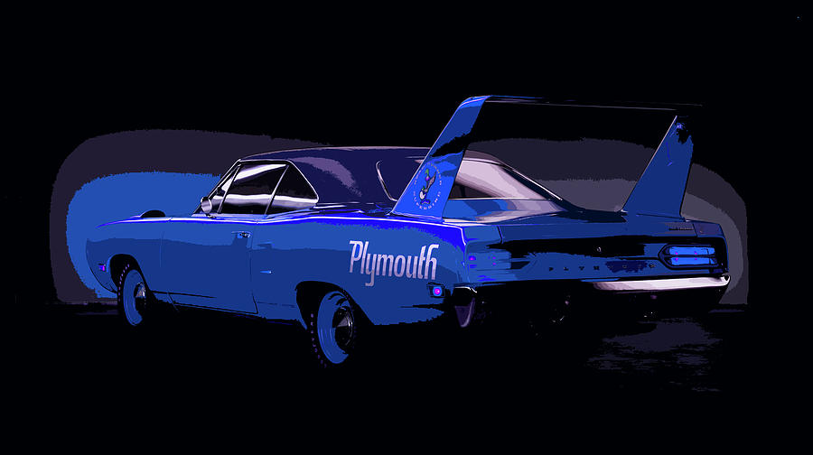 Roadrunner Digital Art - 1970 Plymouth Road Runner Superbird by Thespeedart