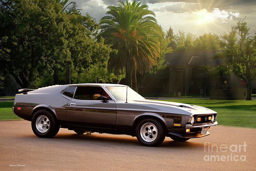 1971 Ford Mustang Fastback Photograph by Dave Koontz - Pixels Merch