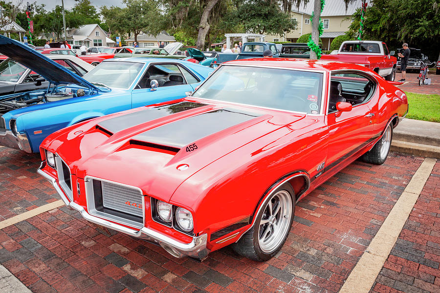 1971 Red Oldsmobile 442 W30  X120 Photograph by Rich Franco