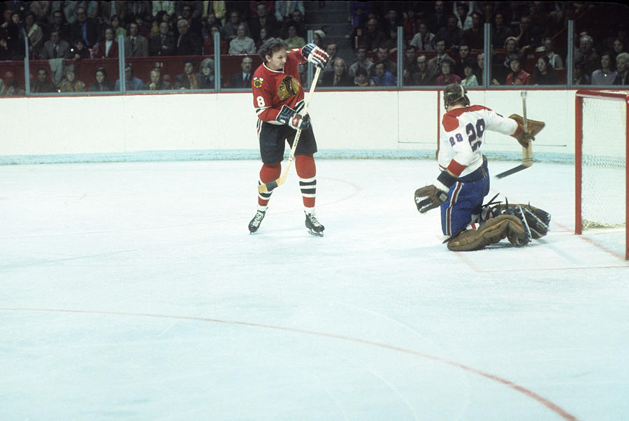 1971 Stanley Cup Finals:  Chicago Blackhawks v Montreal Canadiens Photograph by B Bennett