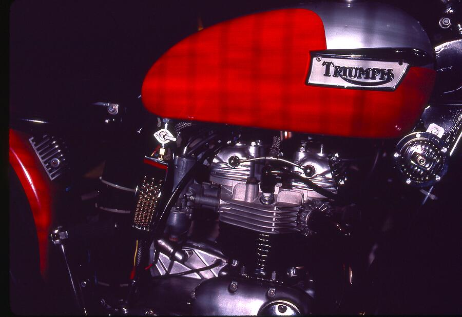 1973 Triumph Bonneville Restoration Photograph by Lawrence Christopher