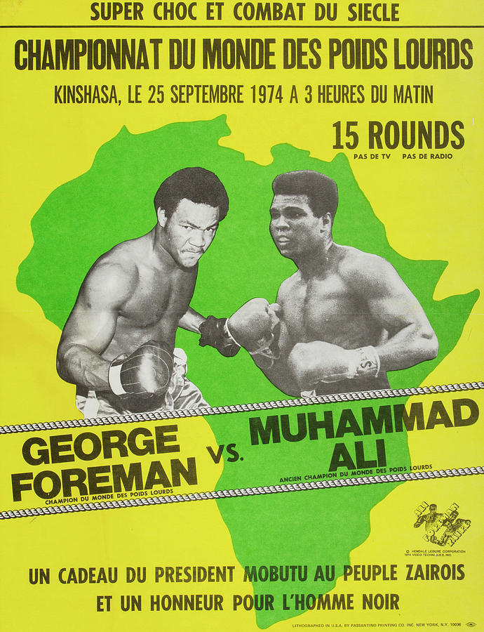 1974 Muhammad Ali Vs. George Foreman  Rumble In The Jungle Painting