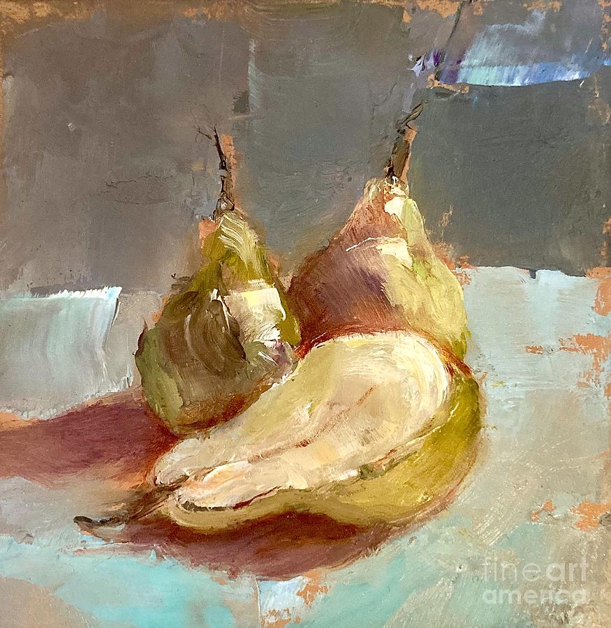 Still Life Painting - 2 1/2 Pears by Paint Box Studio Still Life Painting - 2 1/2 Pears by Paint Box Studio