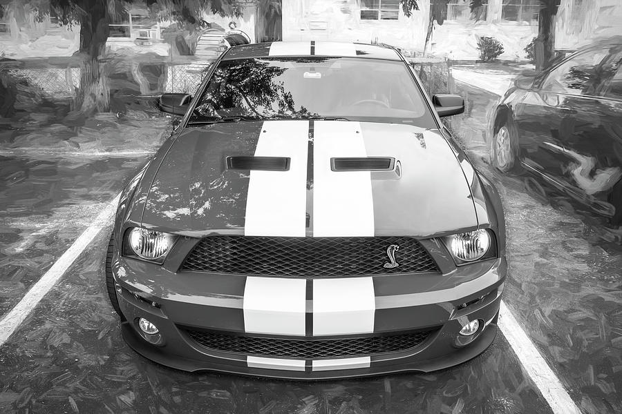 2007 Red Ford Shelby Mustang GT500 X165 Photograph by Rich Franco