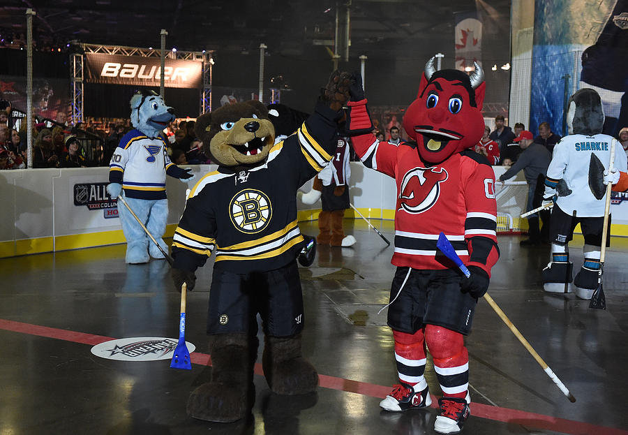 2015 NHL All-Star Weekend - Mascot Showdown #1 Photograph by Brian Babineau