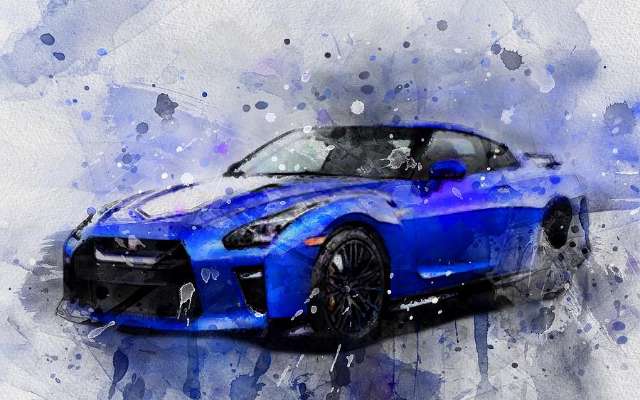 2020 Nissan Gt R 50th Anniversary View Exterior Digital Art by Bren ...