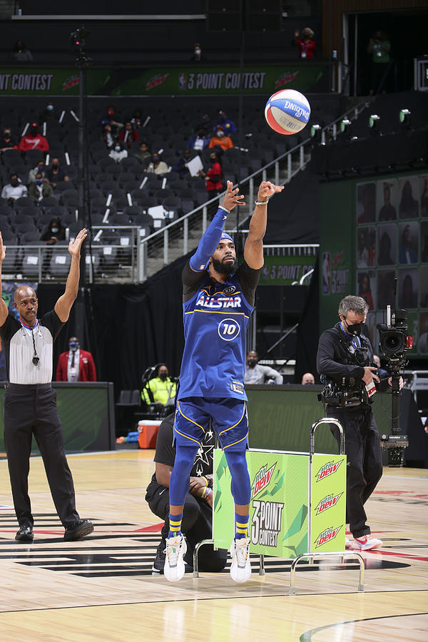 2021 NBA All-Star - MTN DEW 3-Point Contest #1 Photograph by Nathaniel S. Butler