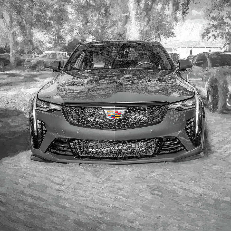 2022 Red Cadillac CT4-V Blackwing X101 #1 Photograph by Rich Franco
