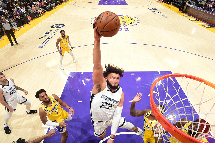 2023 NBA Playoffs - Memphis Grizzlies  v Los Angeles Lakers Photograph by Andrew D. Bernstein