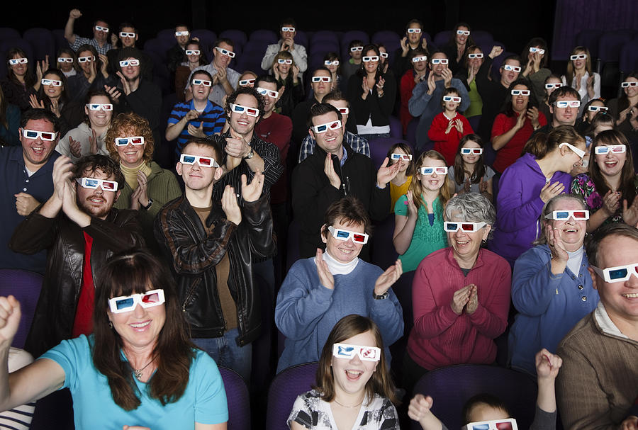 3D Movie Audience #1 Photograph by RichLegg