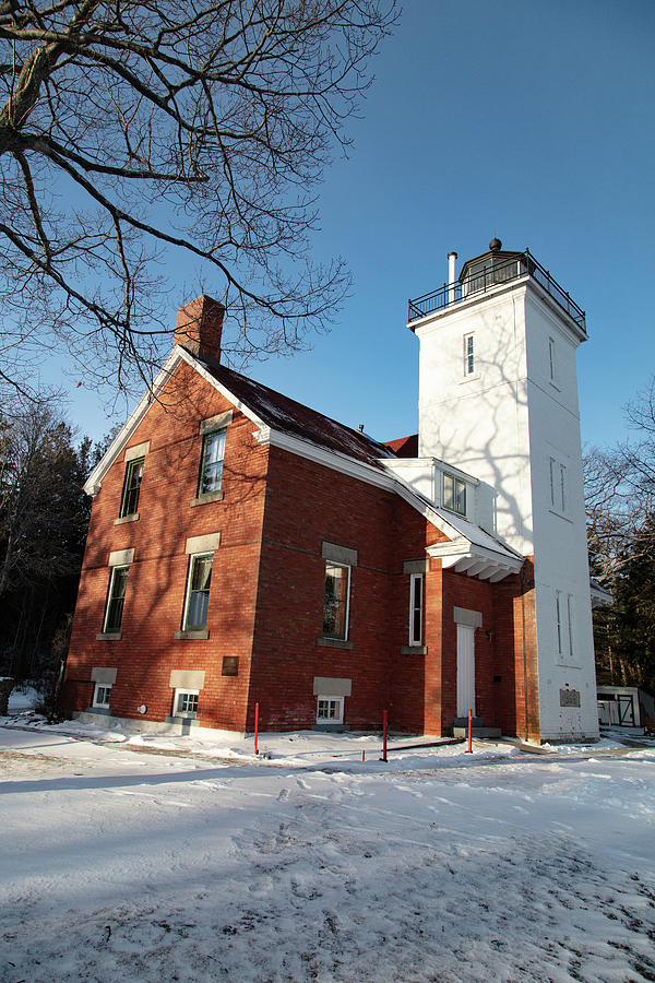 40 Mile Point Lighthouse In Rogers City Michigan Photograph