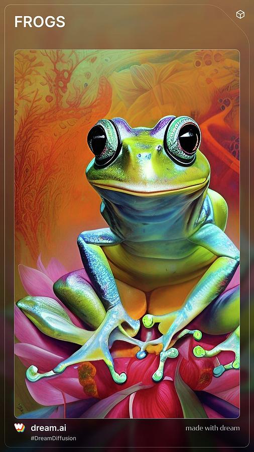 Frogs Are People Too Digital Art by Denise F Fulmer