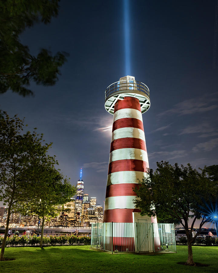 911 Tribute in Light #1 Photograph by Zawhaus Photography