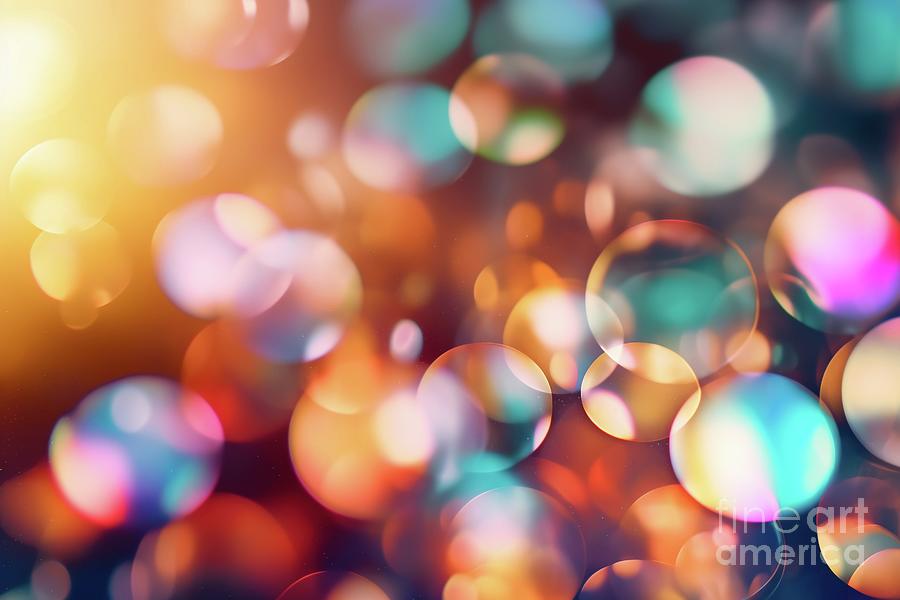 A background of diffuse colors, a round bokeh. #1 Photograph by Joaquin Corbalan