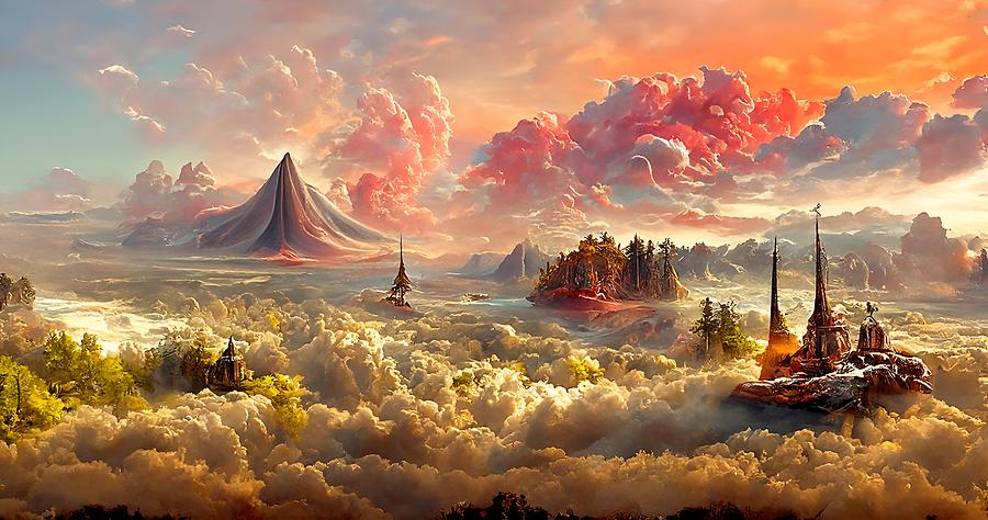 A beautifully strange painting of a gorgeous landscape 20 Digital Art by Frederick Butt