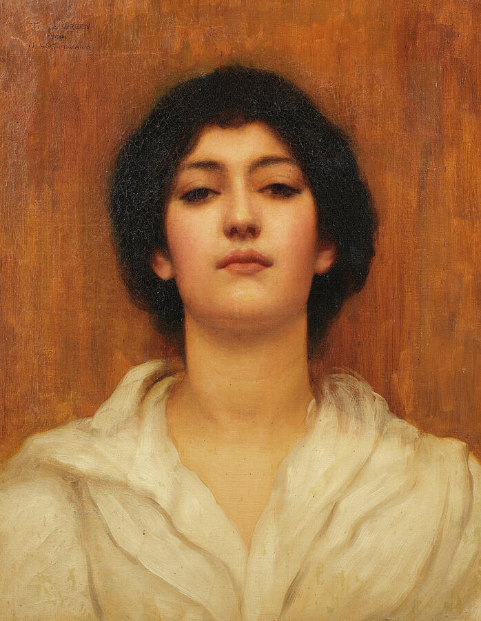A Beauty, by 1922 Painting by John William Godward