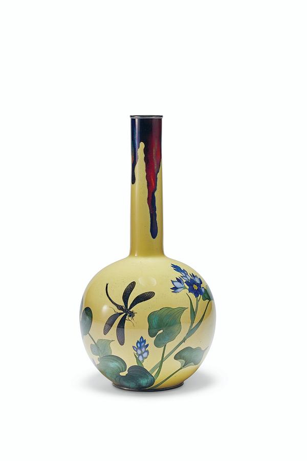 A Cloisonne Enamel Vase #1 Painting by Artistic Rifki