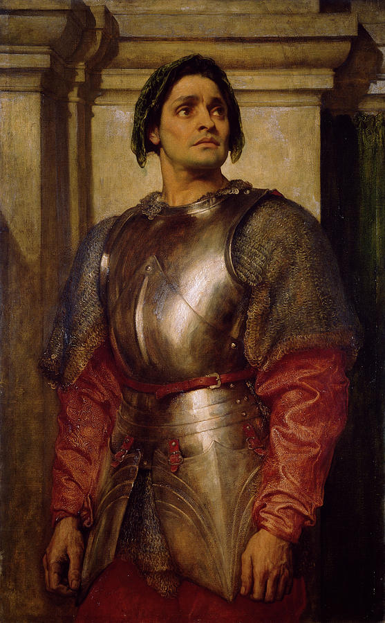 Frederic Leighton Painting - A Condottiere #1 by Frederic Leighton