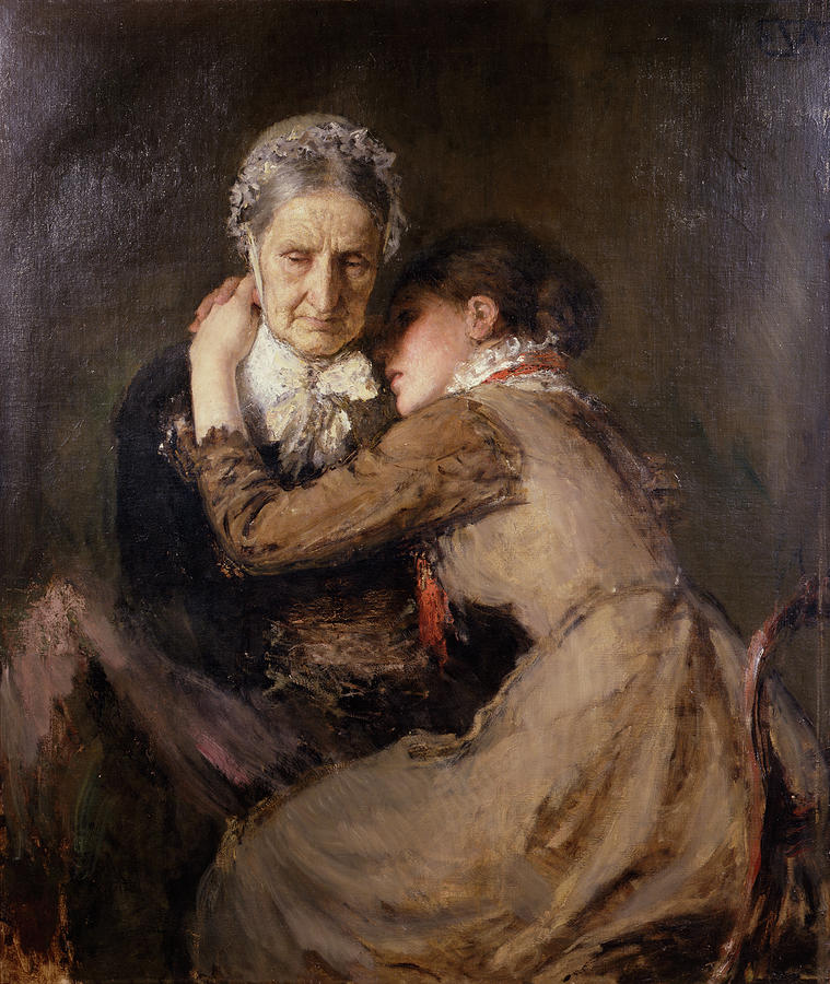  A confession, 1881 Painting by O Vaering by Erik Werenskiold