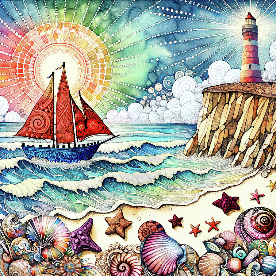 A Perfect Summer Sail Digital Art by Peggy Collins