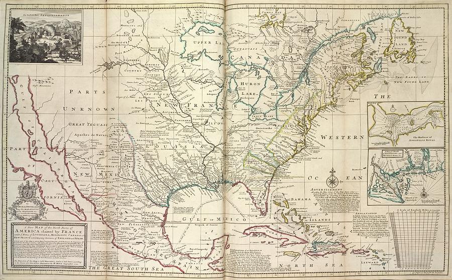 A new map of the north parts of America claimed by France under ye ...