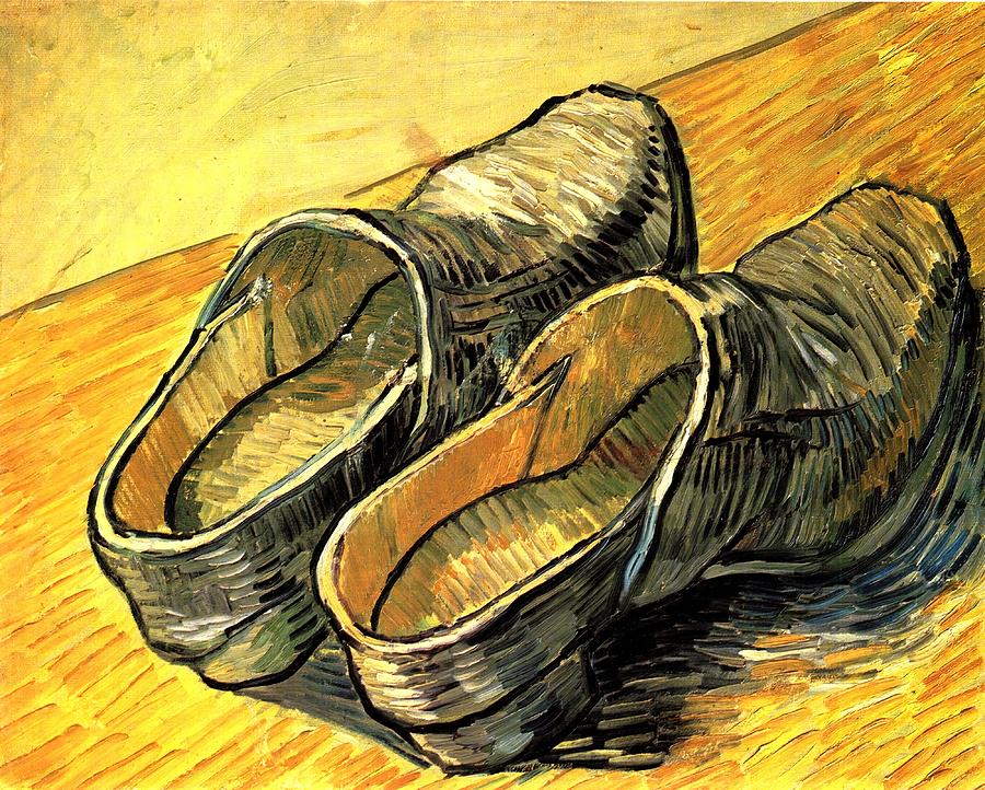 Vincent Van Gogh Painting - A Pair of Leather Clogs #1 by Vincent van Gogh