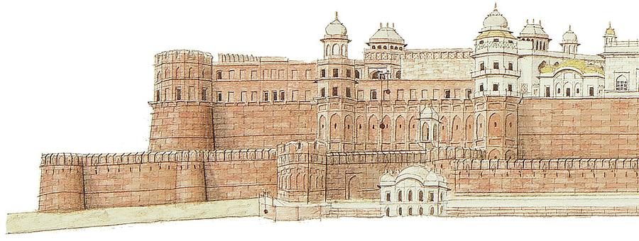 Agra Fort Drawings for Sale - Fine Art America